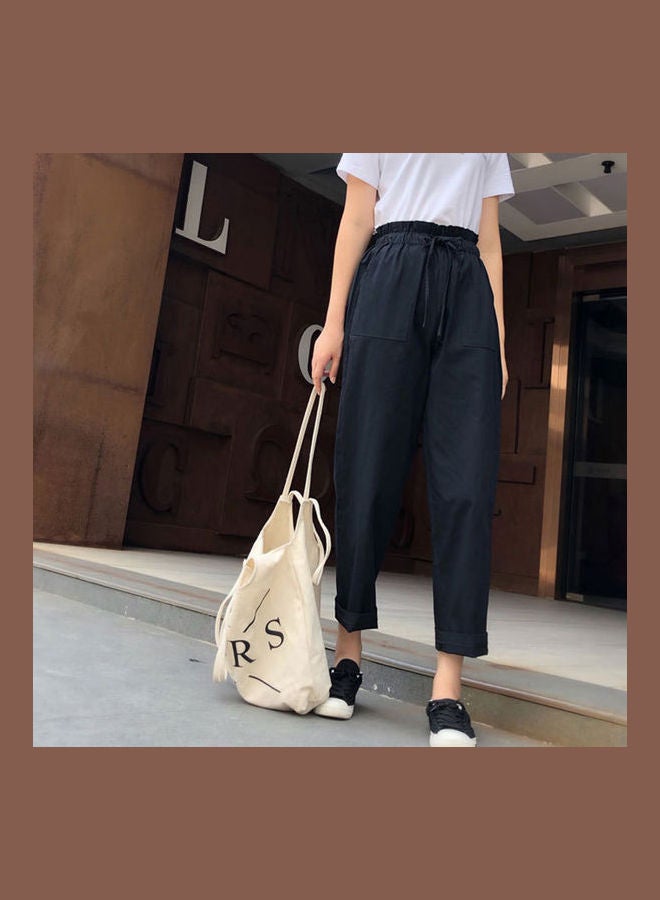 Harlan Loose Wide-Leg Trouser Black - Image 3