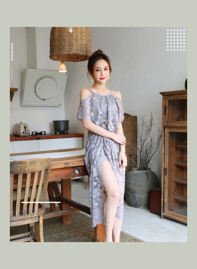 Spring Three-Piece Suit Dark Grey - Image 3