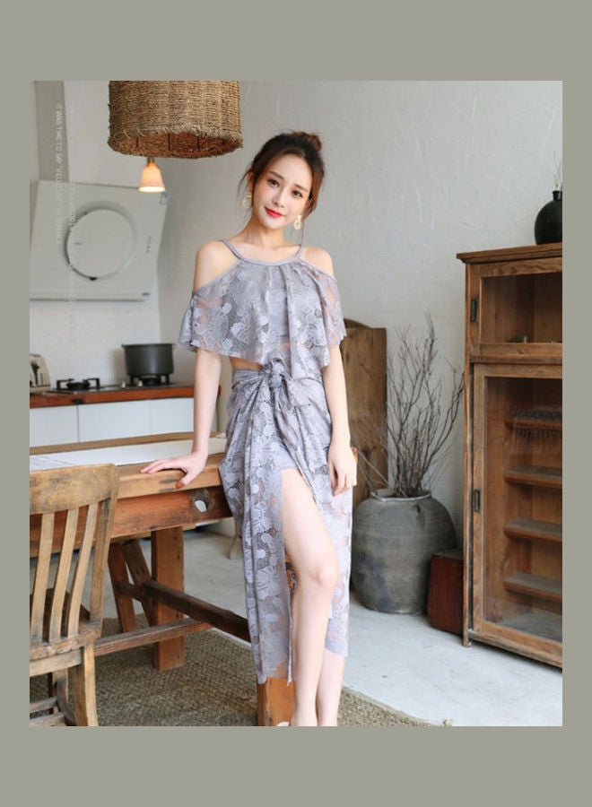 Spring Three-Piece Suit Dark Grey - Image 3