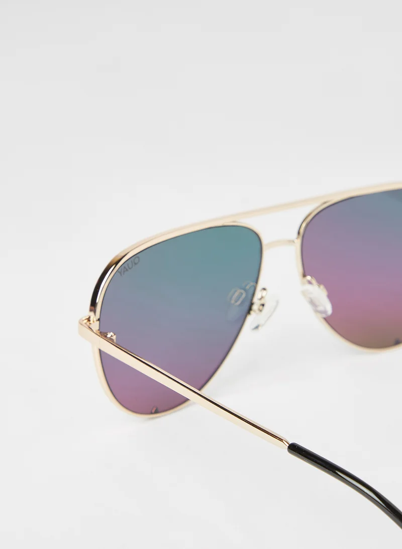 Quay Women's High Key Aviator Sunglasses