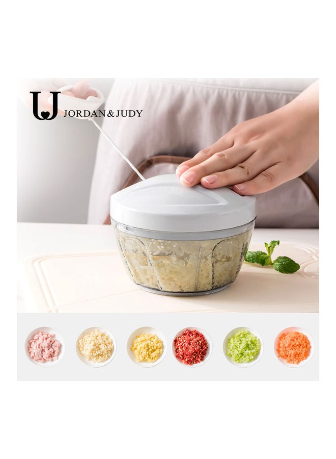 Manual Food Chopper Grey/Clear - Image 2