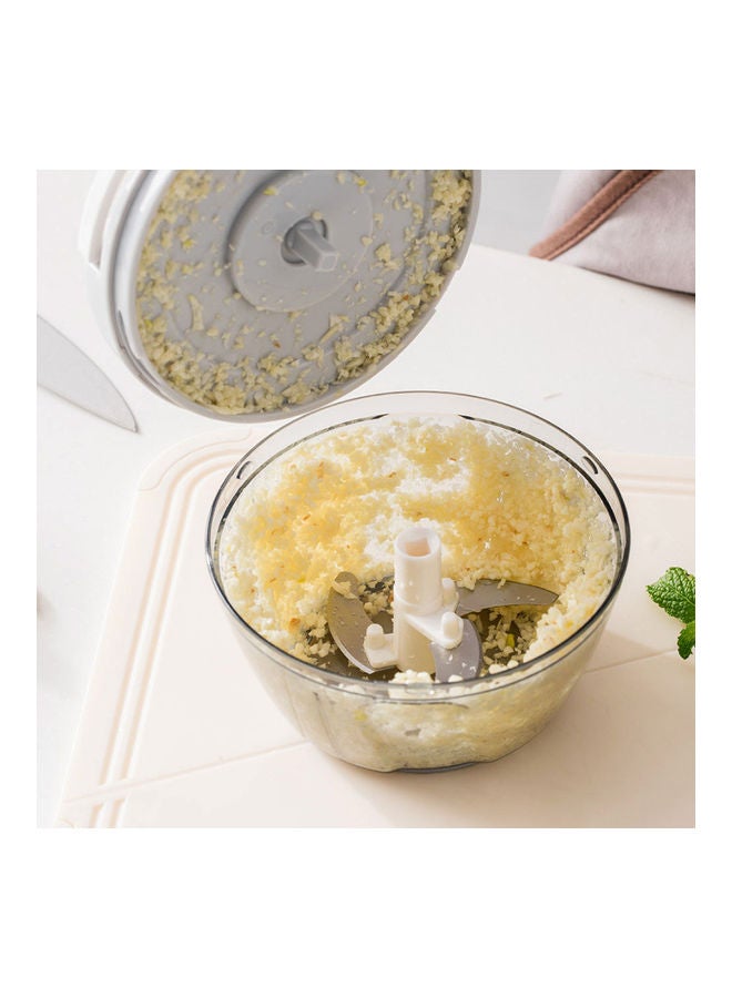 Manual Food Chopper Grey/Clear - Image 3