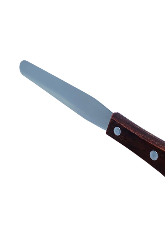Icing Spatula Silver/Brown 19x1.5x1cm - Image 4