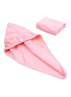 Hair Drying Towel with Button multicolour 100grams