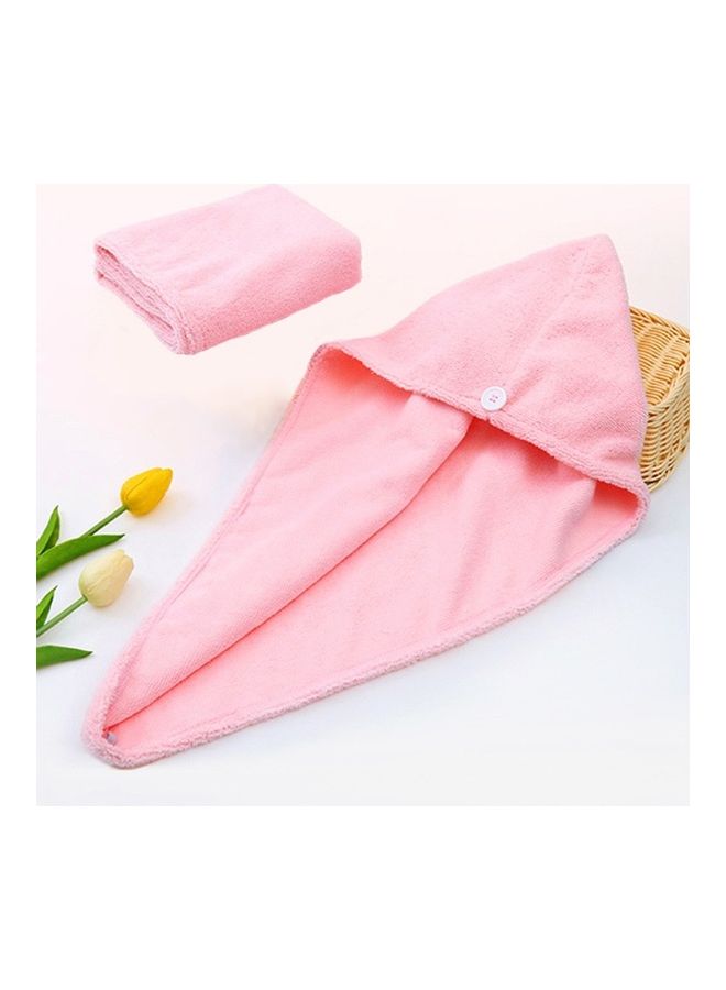 Generic - Hair Drying Towel with Button multicolour 100grams - Image 1