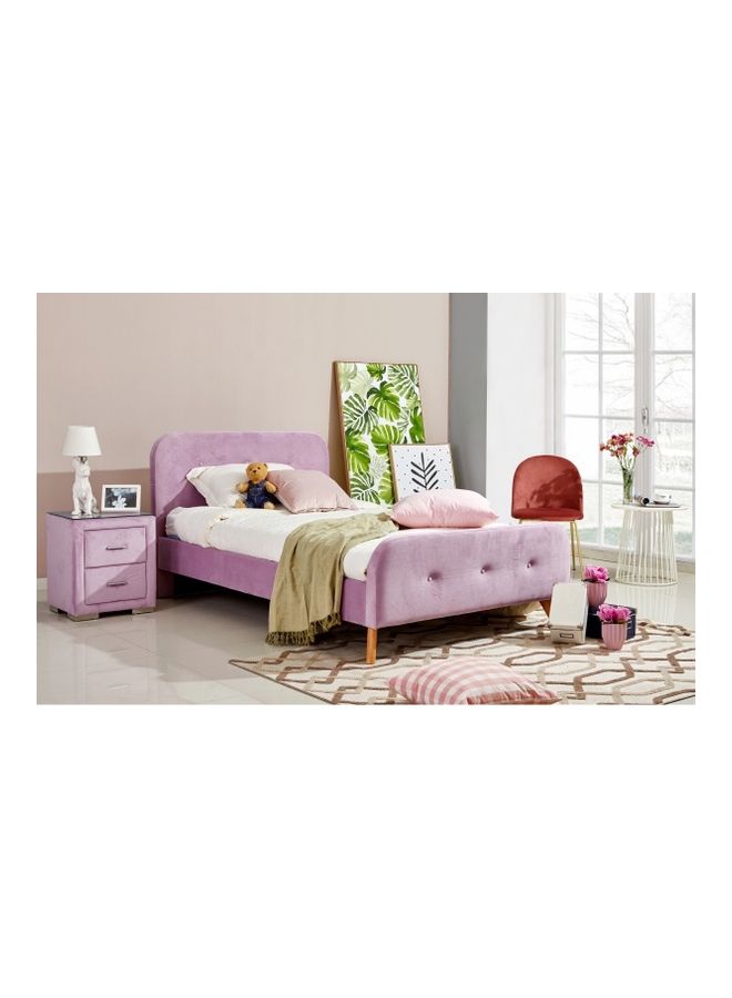 Home Box Sweden Twin Upholstered Bed Purple 120x200cm  - Image 1
