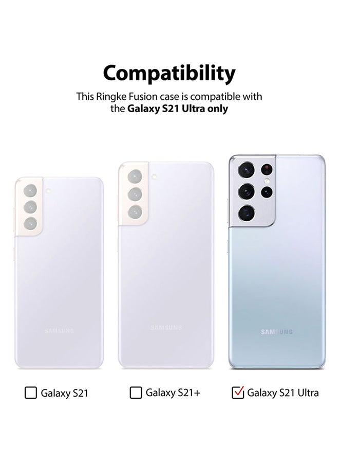 Ringke Protective Case Cover For Samsung Galaxy S21 Ultra Clear - Image 5