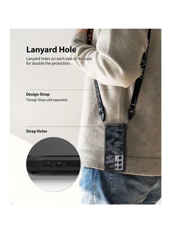 Ringke Protective Case Cover For Samsung Galaxy S21 Ultra Camo Black - Image 3