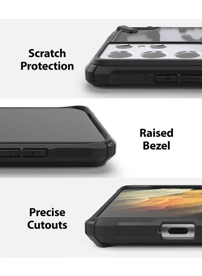 Ringke Protective Case Cover For Samsung Galaxy S21 Ultra Camo Black - Image 4