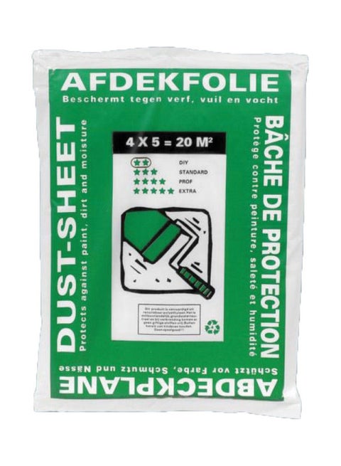 Plastic Sheet White 4 x 5meter