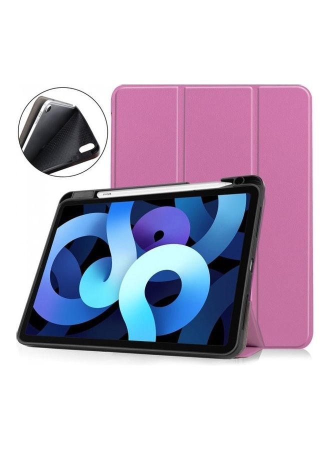 غطاء حماية لجهاز أبل آي باد إير 4 إصدار (2020) مقاس 10.9 بوصة وردي - Image 4