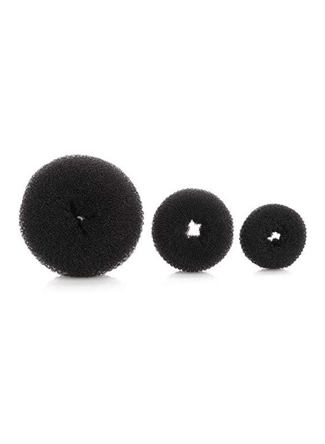Mariani 3-Piece Donut Hair Bun Black 10grams - Image 2