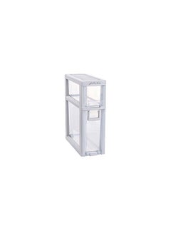 Multi Layered Adjustable Storage Box White 17x43x49cm