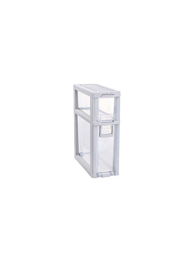 Generic - Multi Layered Adjustable Storage Box White 17x43x49cm - Image 1