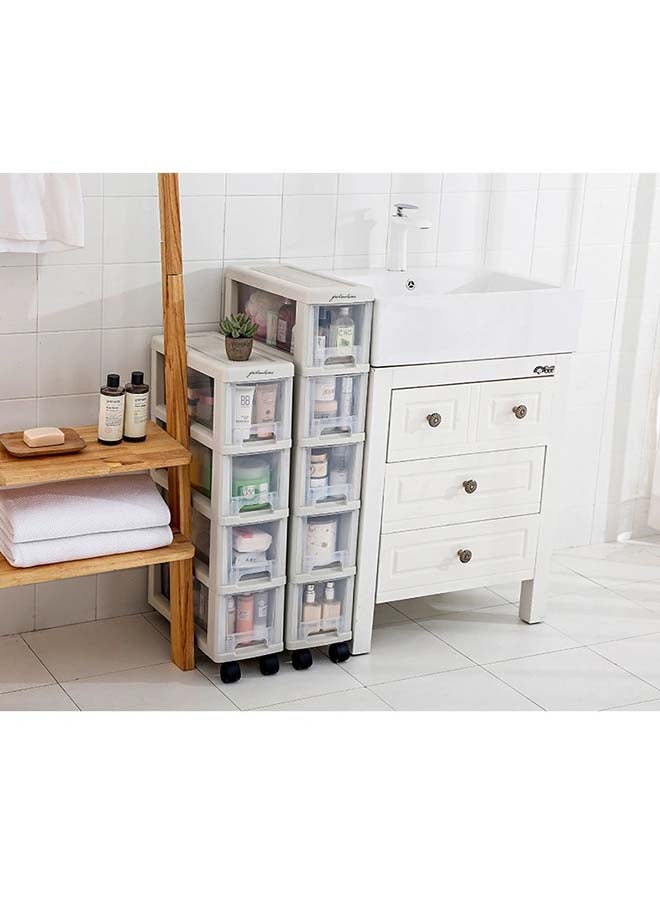 Generic - Multi Layered Adjustable Storage Box White 17x43x49cm - Image 1