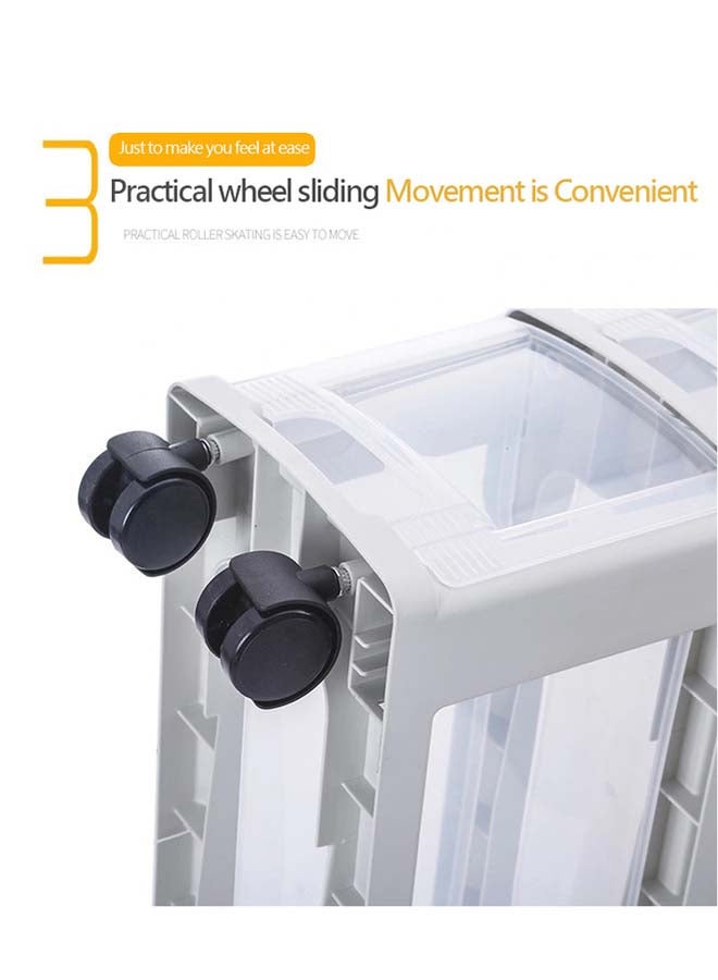 Generic - Multi Layered Adjustable Storage Box White 17x43x49cm - Image 1
