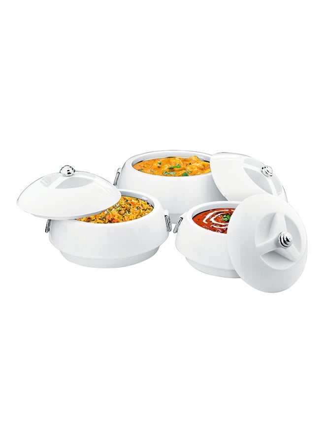 JAYPEE Eena Meena Deeka Casserole Set of 3 Pieces -(1500+1000+750 ml) White - Image 3