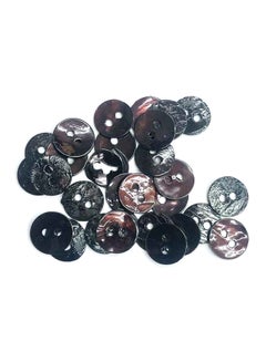 Mother Pearl Buttons Brown 12mm