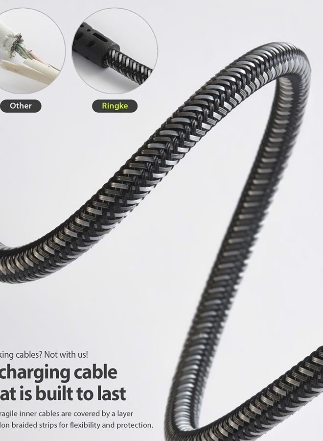 Ringke C Type Data Cable Quick And Secure Transfer Black - Image 2