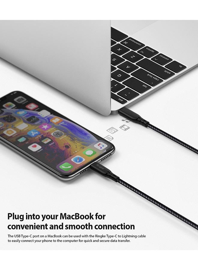 Ringke C Type Data Cable Quick And Secure Transfer Black - Image 5