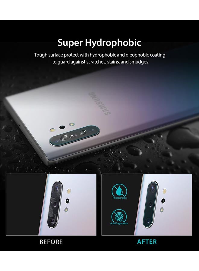 Ringke - 3-Piece Invisible Defender Camera Lens Tempered Glass Protector For Galaxy Note 10 And 10+ Clear - Image 1