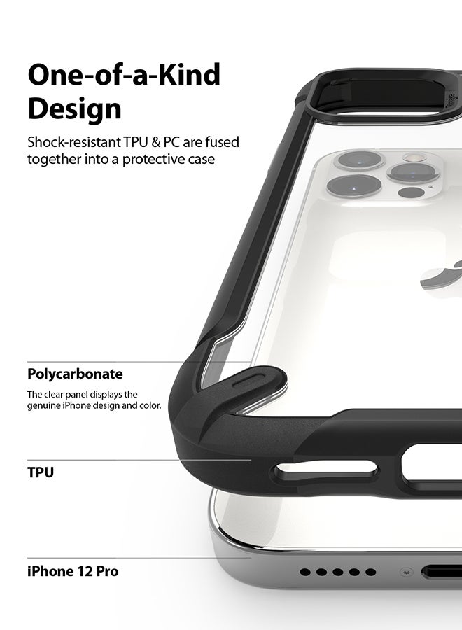 Ringke Transparent Back Case For iPhone 12 Black - Image 3