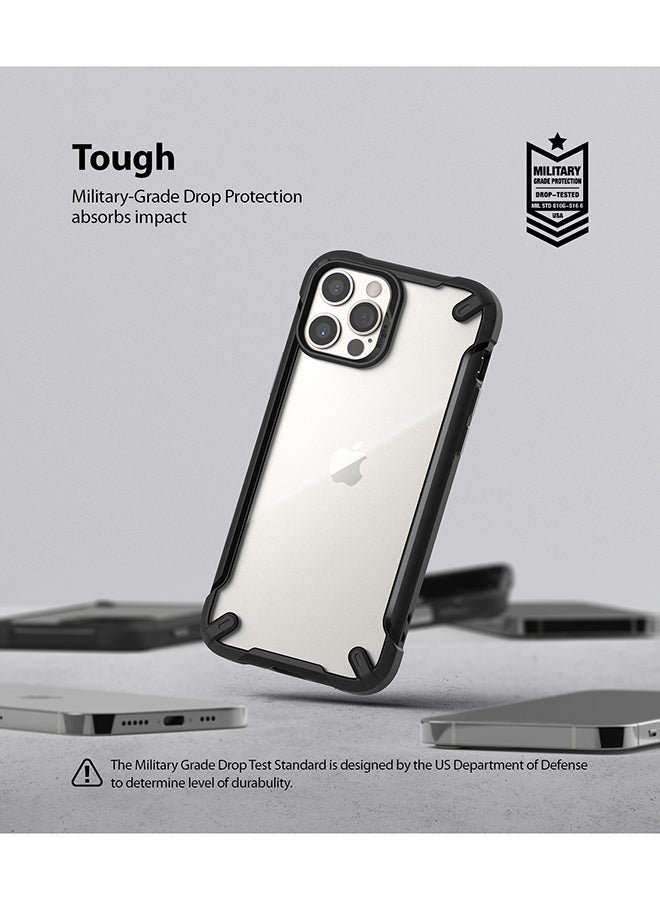 Ringke Transparent Back Case For iPhone 12 Black - Image 5