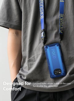 Ringke Compatible Case For Poco X3 Blue  - Image 3