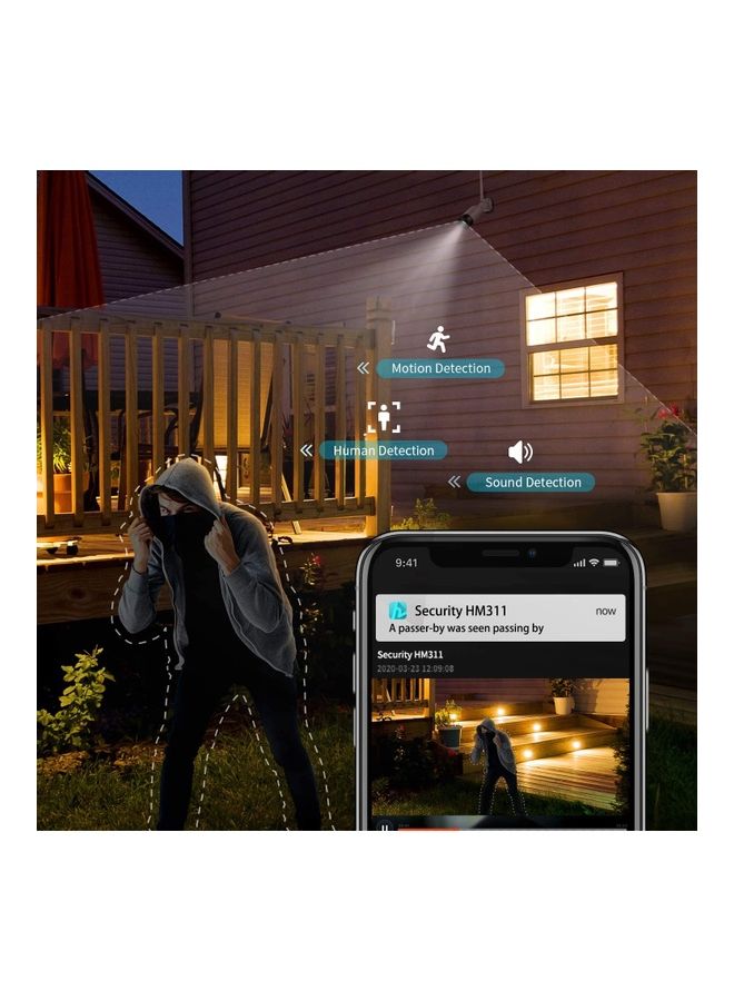 HeimVision - 2K  Wireless Outdoor Bullet Security Camera With Smart Night Vision/TwoWay Audio, 2.4GHz 3MP - Image 1