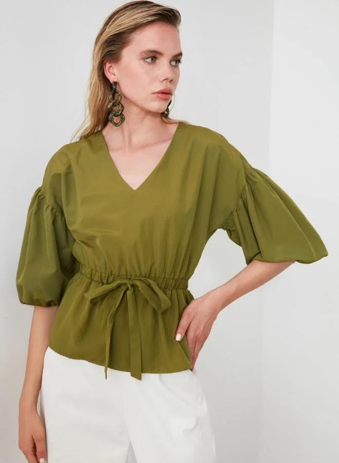 trendyol Drawstring Waist Top