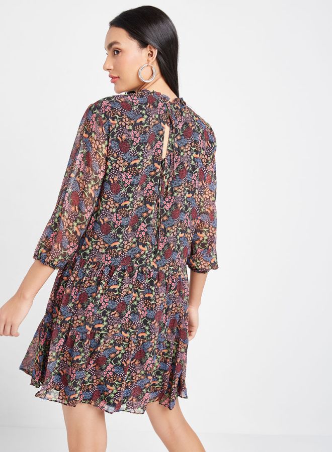 trendyol - All-Over Print Dress Multicolour - Image 1