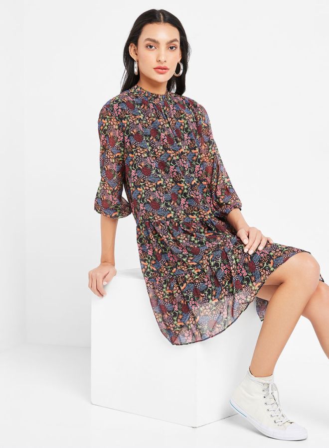 trendyol - All-Over Print Dress Multicolour - Image 1
