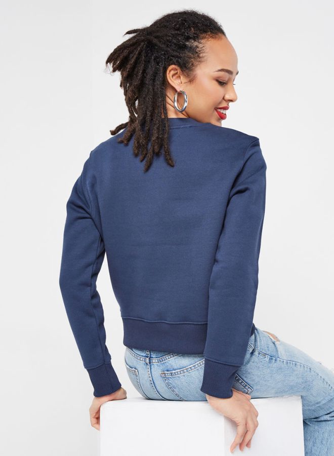 TOMMY JEANS - Tommy Flag Sweatshirt Dark Blue - Image 1