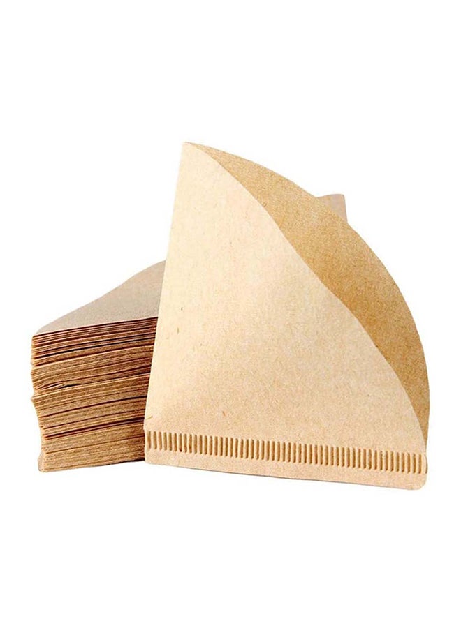 Liying 40-Piece Coffee Paper Filter Beige 