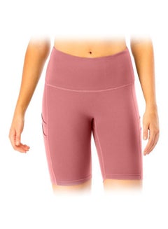 QiaoKai Solid Training Shorts Pink  - Image 1