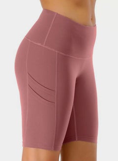 QiaoKai Solid Training Shorts Pink  - Image 2