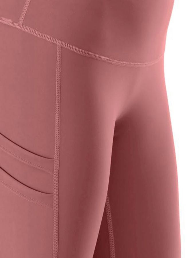 QiaoKai Solid Training Shorts Pink  - Image 3