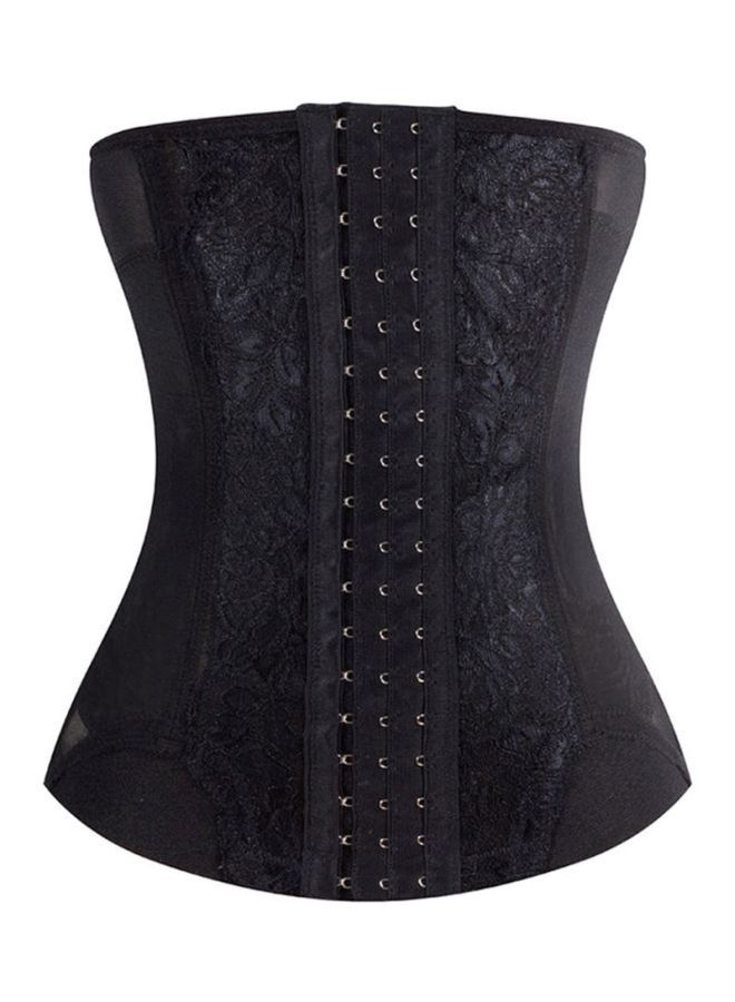 QiaoKai Embroidered Corset Black  - Image 1
