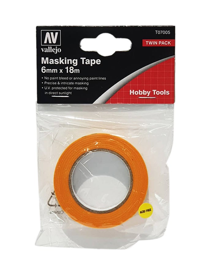 Twin Pack-Precision Masking Tape Yellow