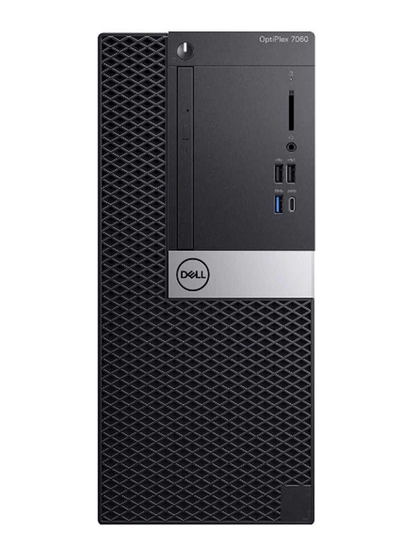 DELL - Optiplex 7060 Tower PC With Intel Core i7 8Th Generation Processor, 4GB RAM/1TB HDD/Integrated Graphics Windows / With Dell 18.5-Inch Full HD Monitor / Black/Silver - Image 1