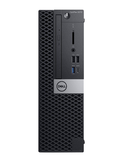 Optiplex 5070 Tower PC With Core i7 9Th Generation Processor, 4GB RAM/1TB HDD/Integrated Graphics/Windows / With Dell 18.5-Inch Full HD Monitor Black/Silver