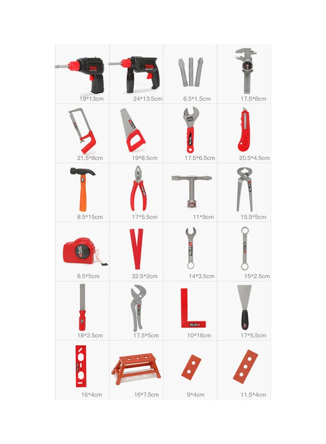 Children Simulation Repair Kit Toy Set 33 x 33 x 33cm - Image 2