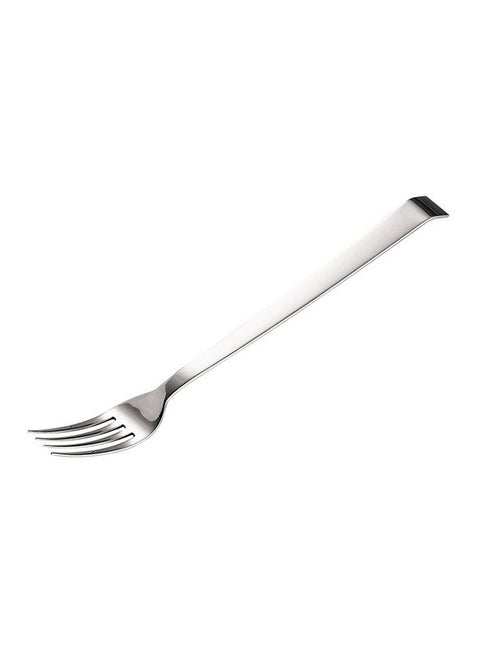 Mirror Finish Long Serving Fork Silver 32cm