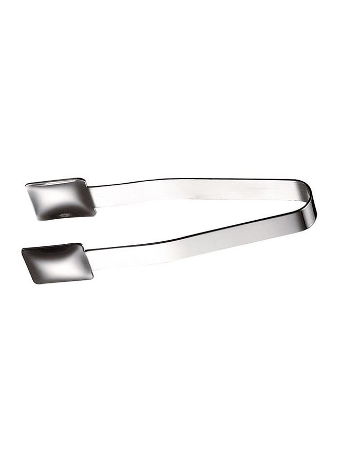 WNK Mirror Finish Ice Tong Silver 13.8cm
