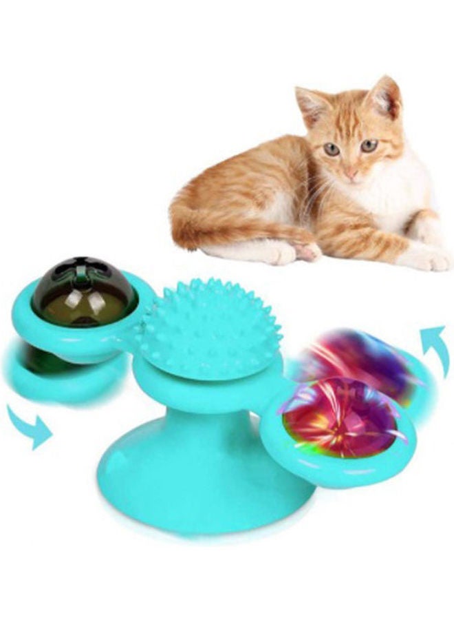 Generic Windmill Cat Toy With Led Light Ball And Catnip Balls Multicolour