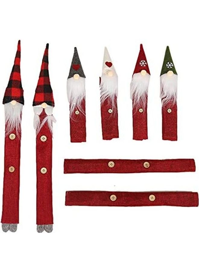 8-Piece Forester Microwave Set Home Fridge Gloves Red - Image 4