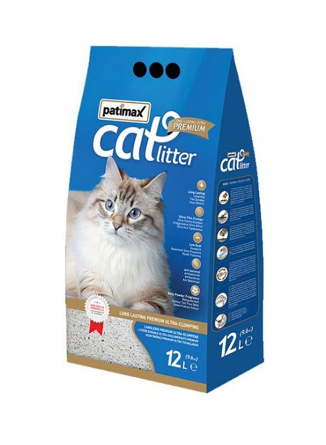 premium baby powder cat litter Blue 12Liters