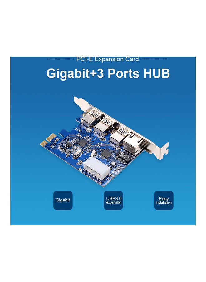 PCI-E To USB3.0 Expansion Card Blue - Image 5