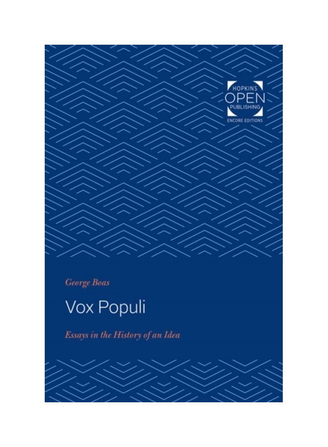 Vox Populi: Essays in the History of an Idea paperback english - 2020