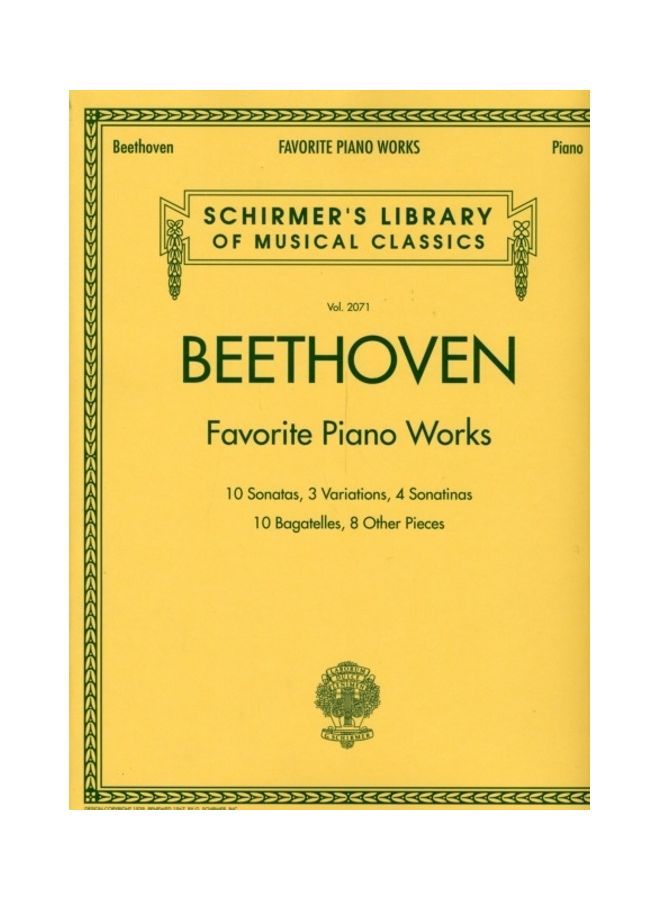 Beethoven - Favorite Piano Works paperback english - 2010